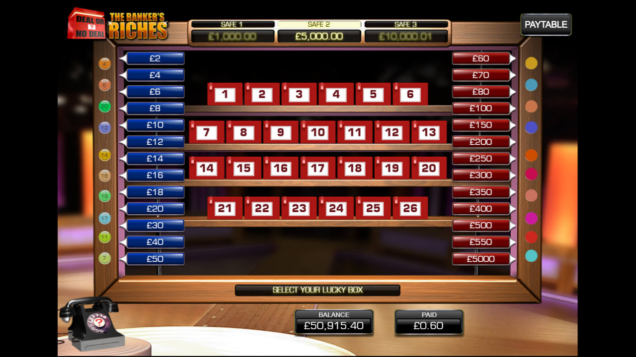 Deal or No Deal - The Banker's Riches