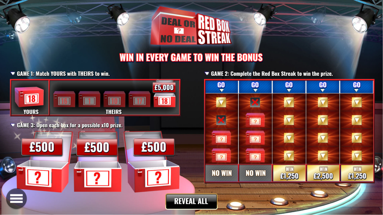 Deal or No Deal - Red Box Streak