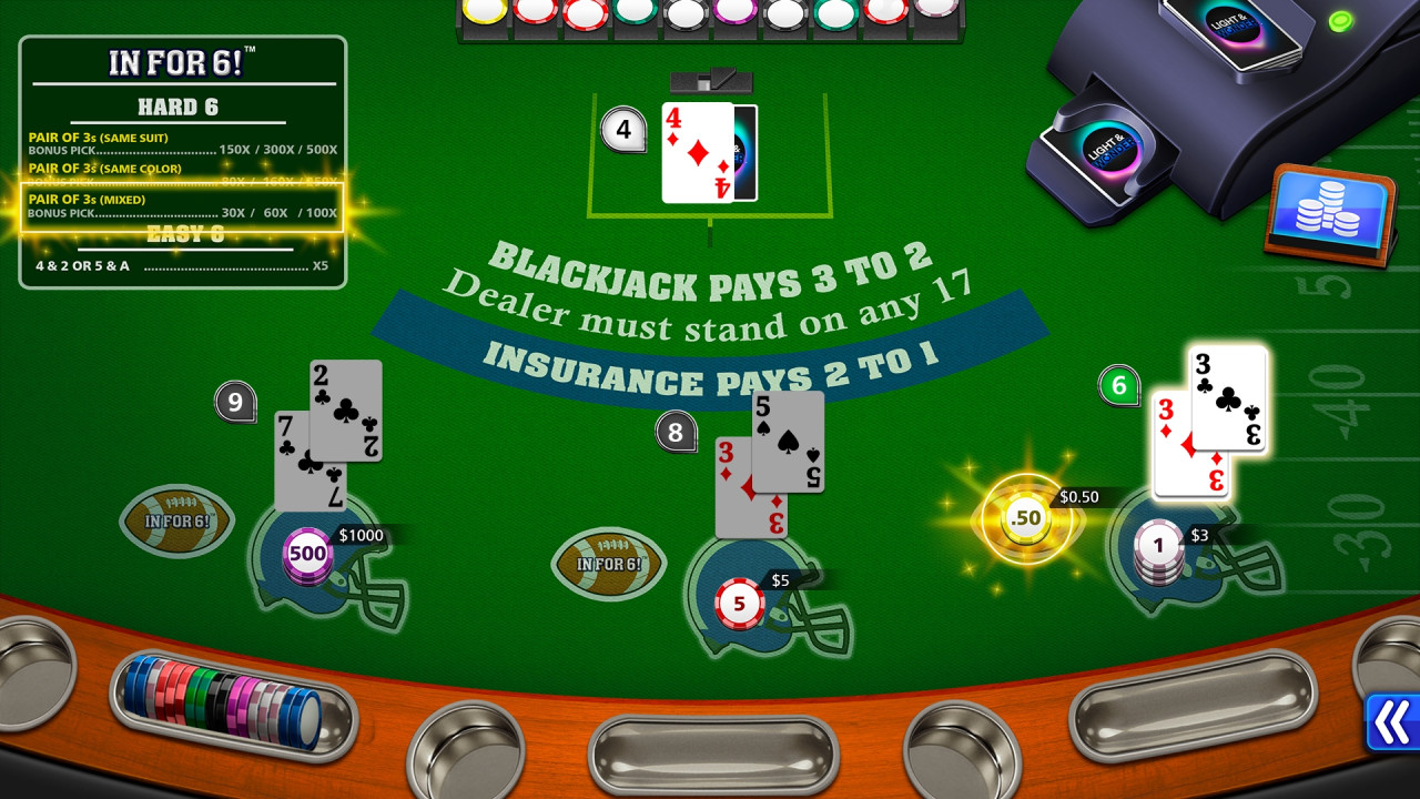 IN FOR 6!™ Blackjack